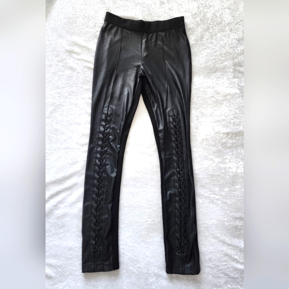 BCBG Faux Leather Leggings